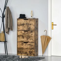 Тумба для обуви Homcom 837-157 62x26x117 cm (Rustic Brown) Thumb