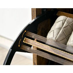 Тумба для обуви Homcom 837-157 62x26x117 cm (Rustic Brown) Thumb