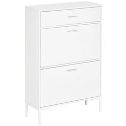 Tumba pentru incaltaminte Homcom 837-233WT 75x26x110 cm (White) Thumb