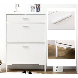 Tumba pentru incaltaminte Homcom 837-233WT 75x26x110 cm (White) Thumb