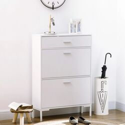 Tumba pentru incaltaminte Homcom 837-233WT 75x26x110 cm (White) Thumb