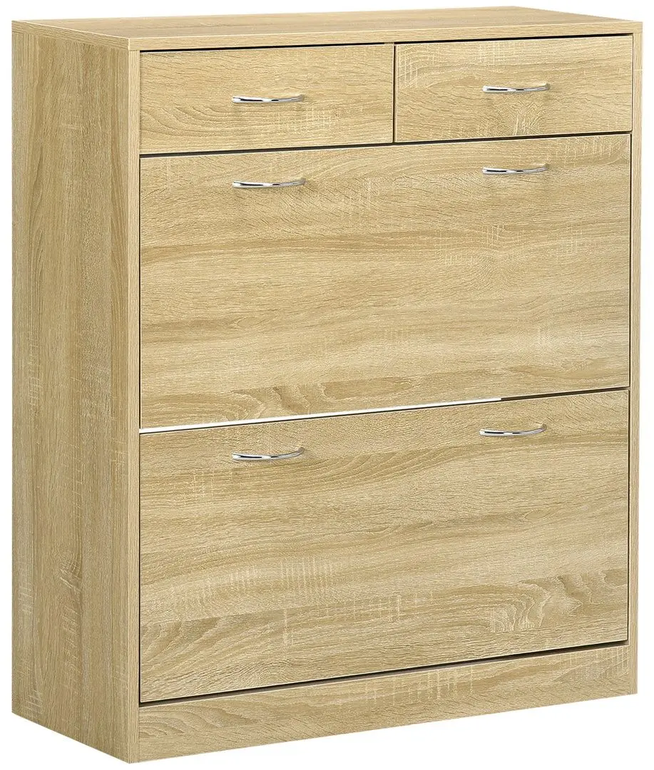 Tumba pentru incaltaminte Homcom 837-327V00AK 80x30x91 cm (Oak)