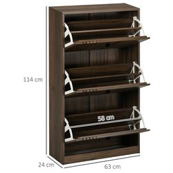 Тумба для обуви Homcom 837-416V80WN (Walnut) Thumb