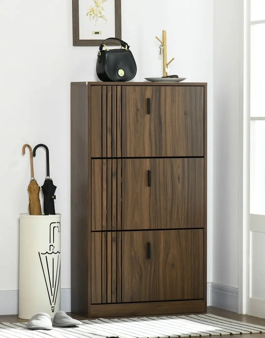 Тумба для обуви Homcom 837-416V80WN (Walnut)