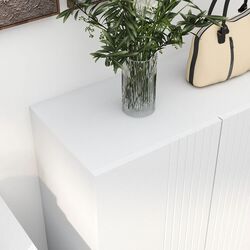 Tumba pentru incaltaminte Homcom 837-470V80WT 95x72x31 cm (White) Thumb