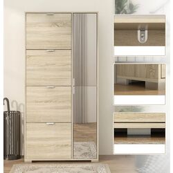 Тумба для обуви Homcom 837-488V00AK 82x30x168 cm (Oak) Thumb