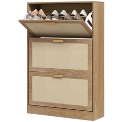 Tumba pentru incaltaminte Homcom 837-496V00BN 80x25x120 cm (Brown) Thumb