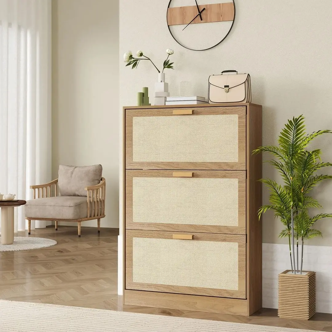 Tumba pentru incaltaminte Homcom 837-496V00BN 80x25x120 cm (Brown) - 7