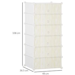 Тумба для обуви Homcom 850-172WT 49x36x108 cm (White) Thumb