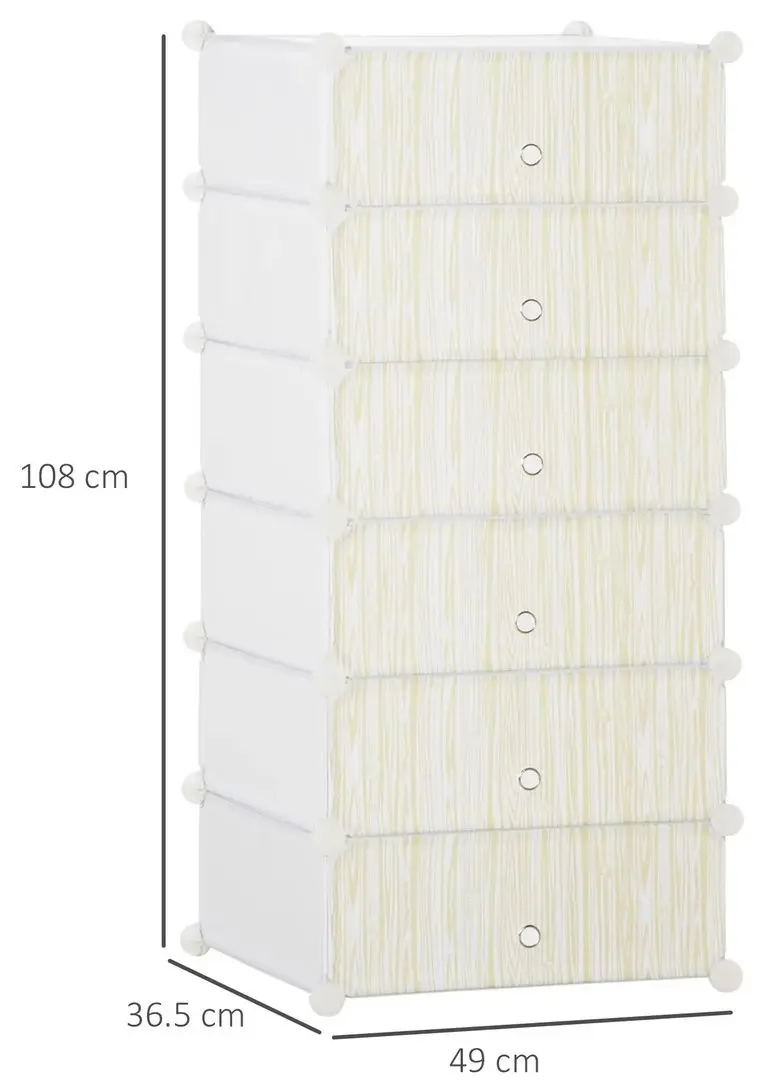 Тумба для обуви Homcom 850-172WT 49x36x108 cm (White)