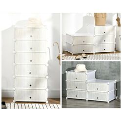 Тумба для обуви Homcom 850-172WT 49x36x108 cm (White) Thumb