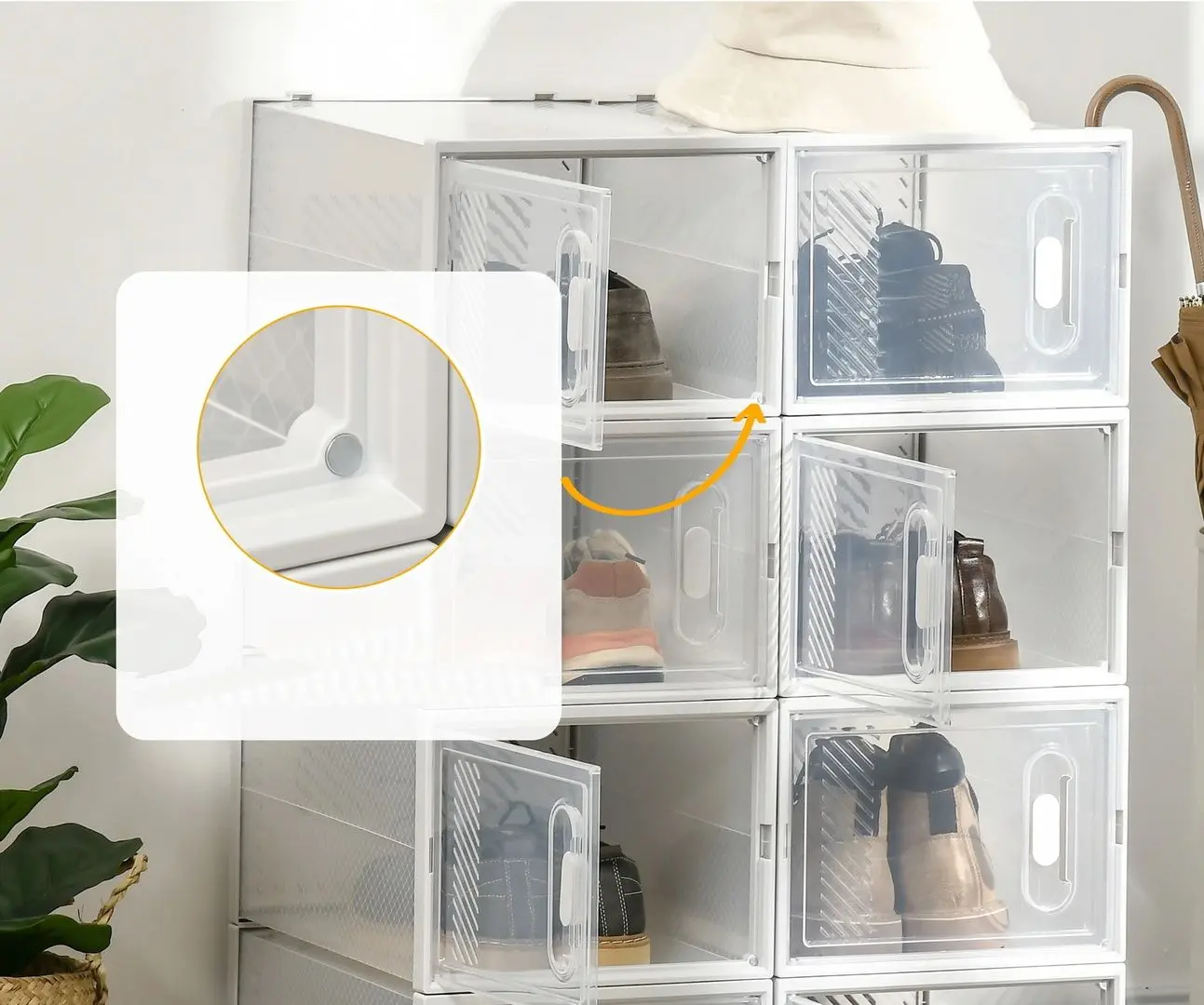 Tumba pentru incaltaminte Homcom 850-174 28x36x21 cm (White)