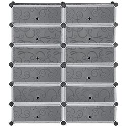 Тумба для обуви Homcom 850-183 94x108x37 cm (Black/White) Thumb