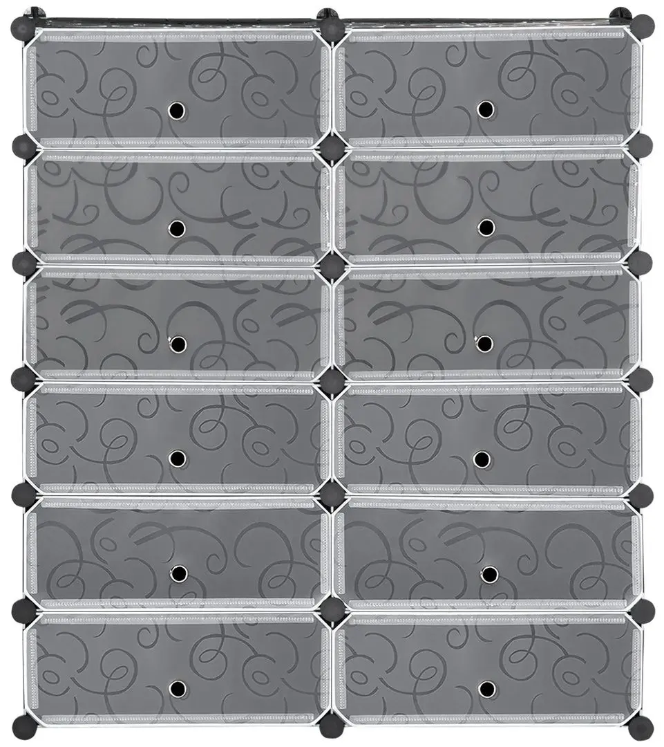 Тумба для обуви Homcom 850-183 94x108x37 cm (Black/White)