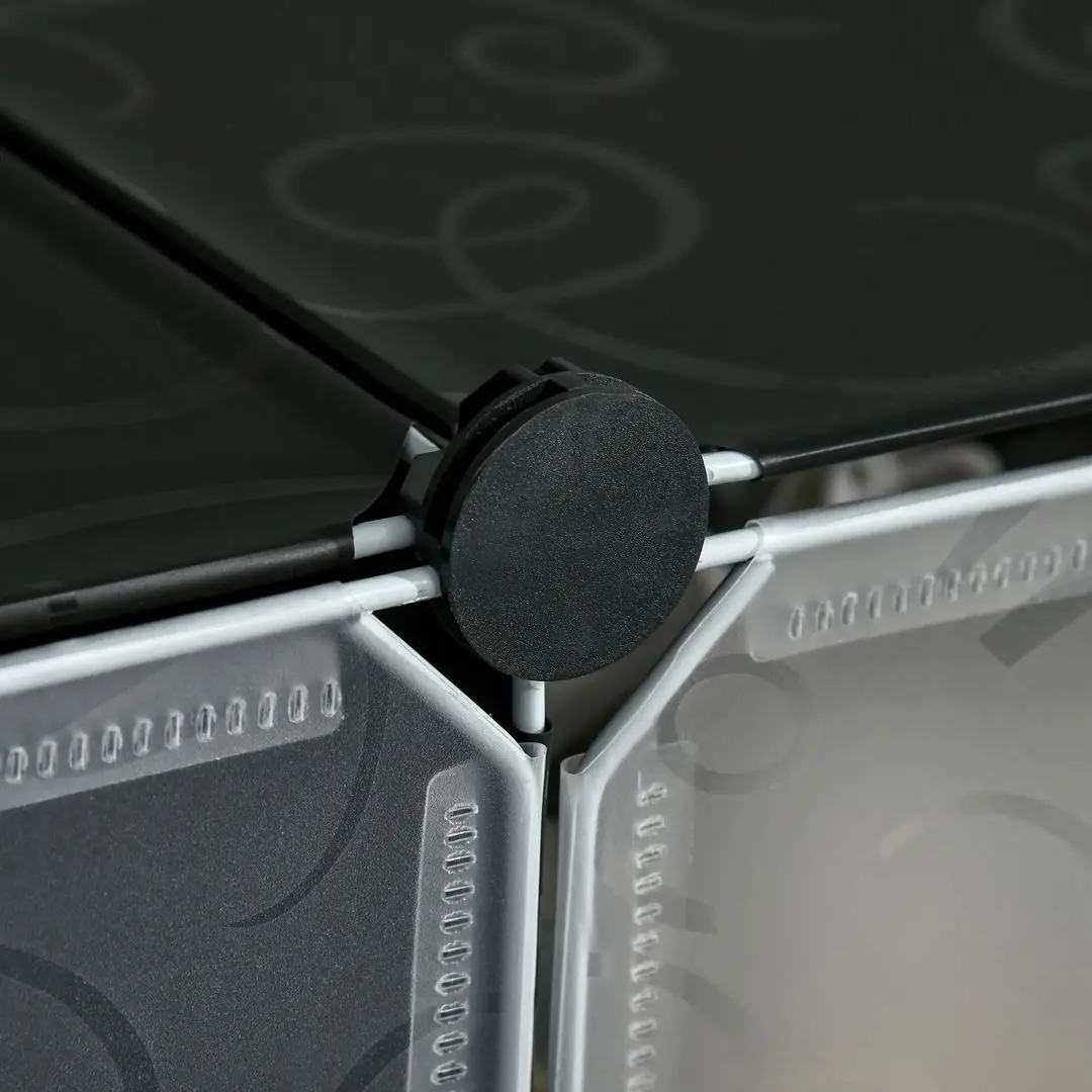 Тумба для обуви Homcom 850-183 94x108x37 cm (Black/White)