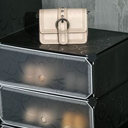 Тумба для обуви Homcom 850-183 94x108x37 cm (Black/White) Thumb