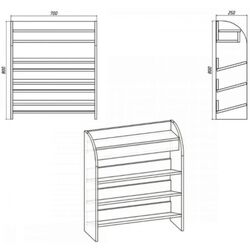 Etajera pentru incaltaminte Ideal Mobila TC 10 (Sonoma Oak) Thumb
