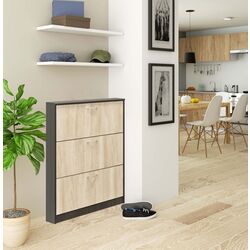 Tumba pentru incaltaminte Ideal Mobila C409 (Wenge/Sonoma Oak)