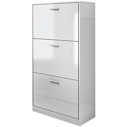 Tumba pentru incaltaminte Ideal Mobila Lino 3D (White) Thumb