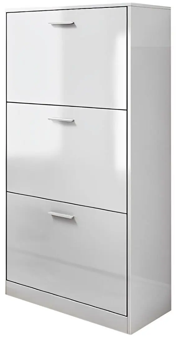 Tumba pentru incaltaminte Ideal Mobila Lino 3D (White)