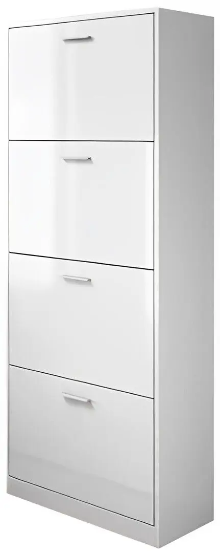 Tumba pentru incaltaminte Ideal Mobila Lino 4D (White)