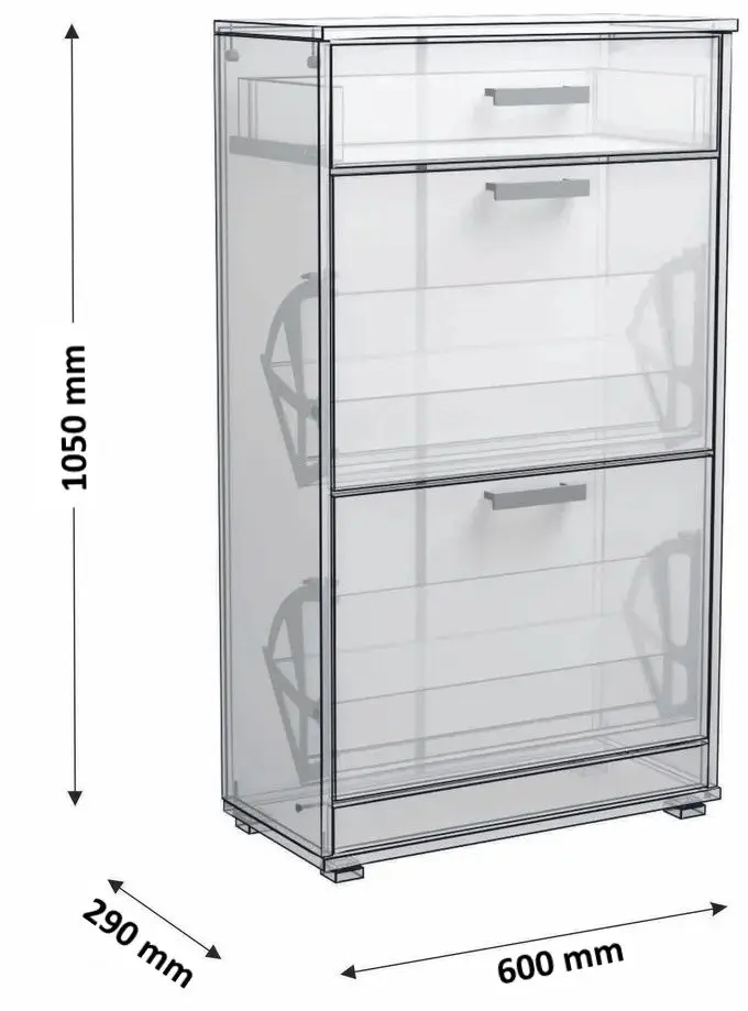 Tumba pentru incaltaminte Ideal Mobila N2 (Wenge/Birch)