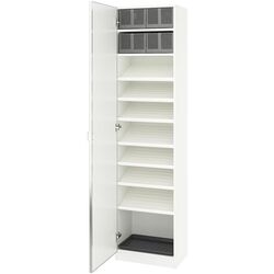 Penal pentru incaltaminte Ikea Pax/Aheim rafturi/cutii/oglinda 50x38x201 (Alb) Thumb