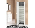 Пенал для обуви Ikea Pax/Aheim полки/коробки/зеркало 50x38x201 (Белый)
