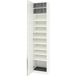 Penal pentru incaltaminte Ikea Pax/Aheim rafturi/cutii/oglinda 50x38x236 (Alb) Thumb