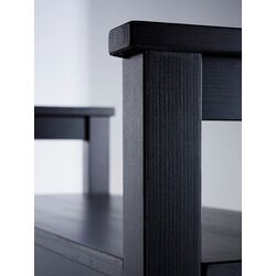 Etajera pentru incaltaminte Ikea Hemnes 85x32 (Negru-maro) Thumb