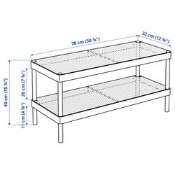 Etajera pentru incaltaminte Ikea Mackapar 78x32x40 (Alb) Thumb