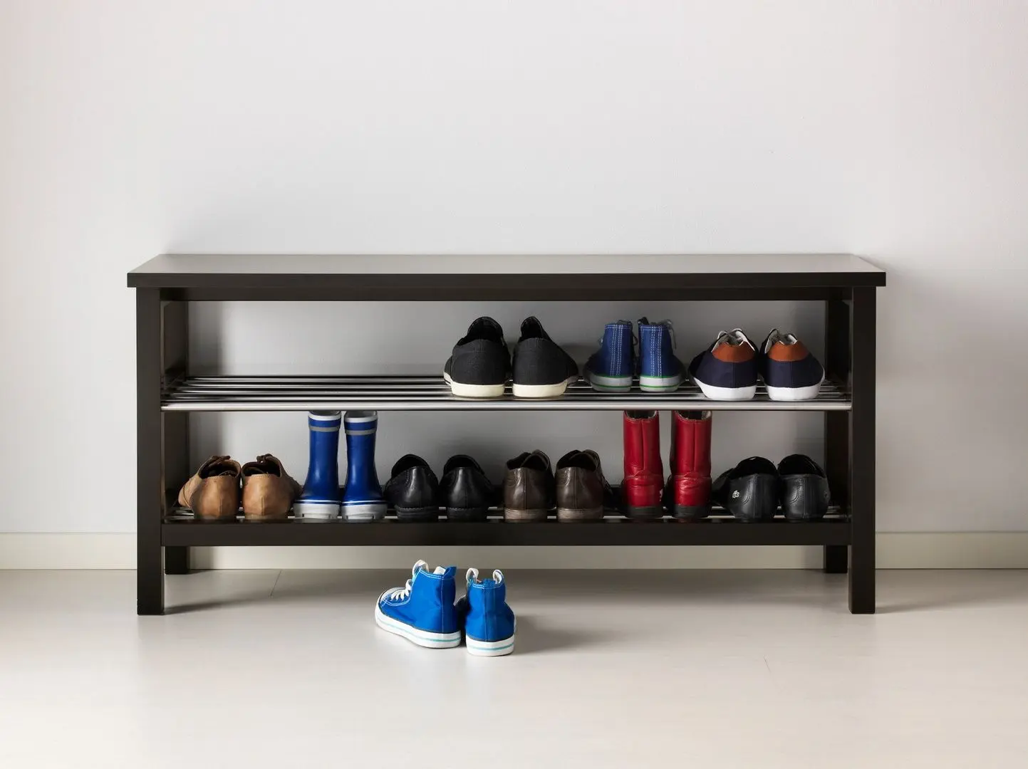 Стеллаж для обуви Ikea Tjusig 108x50 (Черный)