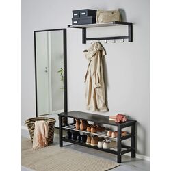 Стеллаж для обуви Ikea Tjusig 108x50 (Черный) Thumb