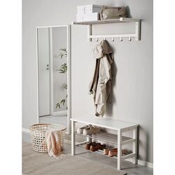 Etajera pentru incaltaminte Ikea Tjusig 81x50 (Alb) Thumb