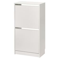 Tumba pentru incaltaminte Ikea Bissa 2 compartimente 49x28x93 (Alb)