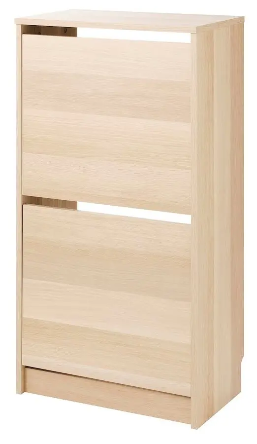 Tumba pentru incaltaminte Ikea Bissa 2 compartimente 49x28x93 (Aspect Stejar)