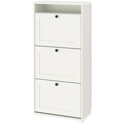 Dulap pantofi Ikea Brusali 3 compartimente 61x130 (Alb)