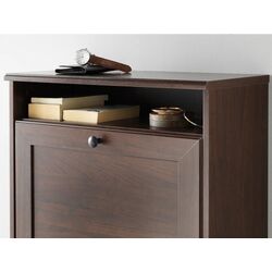 Tumba pentru incaltaminte Ikea Brusali 3 compartimente 61x30x130 (Maro) Thumb