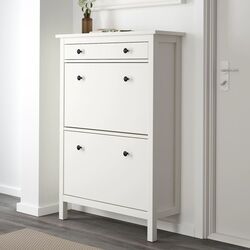 Dulap pantofi Ikea Hemnes 2 compartimente 89x127 (Alb) Thumb