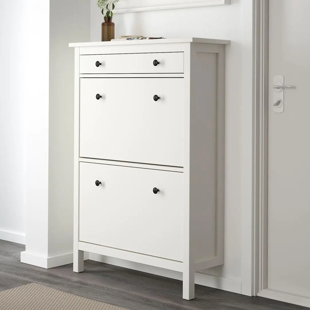 Dulap pantofi Ikea Hemnes 2 compartimente 89x127 (Alb)