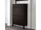 Dulap pantofi Ikea Hemnes 2 compartimente 89x127 (Negru-Maro)