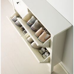 Dulap pantofi Ikea Hemnes 4 compartimente 107x101 (Alb) Thumb