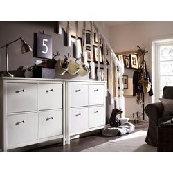 Dulap pantofi Ikea Hemnes 4 compartimente 107x101 (Alb) Thumb