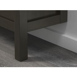 Dulap pantofi Ikea Hemnes 4 compartimente 107x101 (Negru-Maro) Thumb