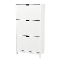 Tumba pentru incaltaminte Ikea Stall 3 compartimente 79x29x148 (Alb)
