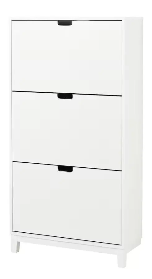 Tumba pentru incaltaminte Ikea Stall 3 compartimente 79x29x148 (Alb)