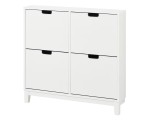 Tumba pentru incaltaminte Ikea Stall 4 compartimente 96x17x90 (Alb)