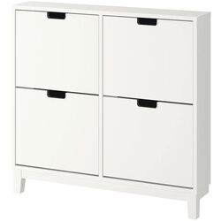 Dulap pantofi Ikea Stall 4 compartimente 96x90 (Alb) Thumb