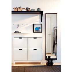 Dulap pantofi Ikea Stall 4 compartimente 96x90 (Alb) Thumb