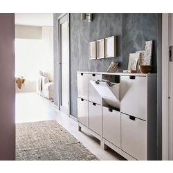 Dulap pantofi Ikea Stall 4 compartimente 96x90 (Alb) Thumb